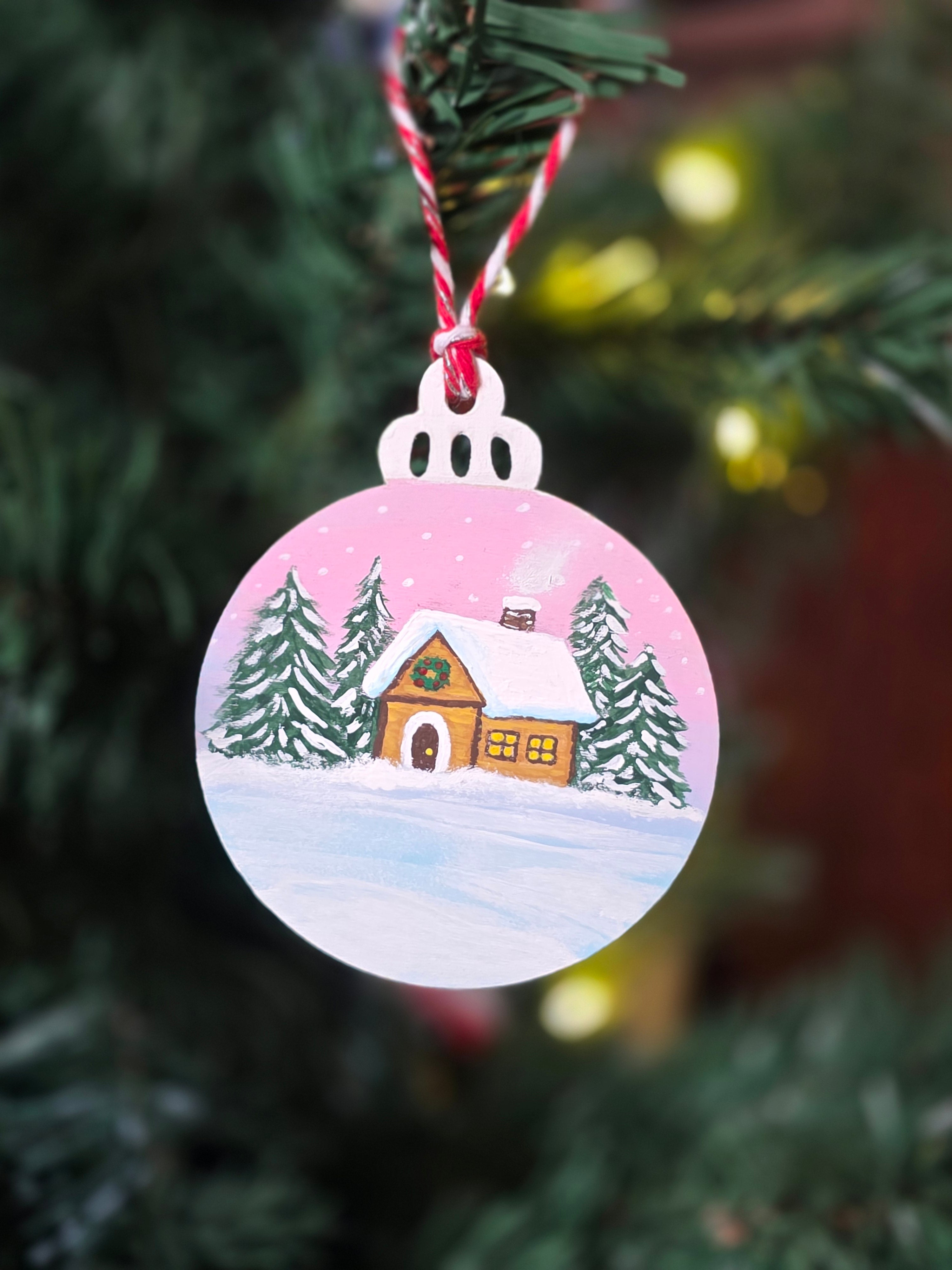 Winter Cottage Ornament